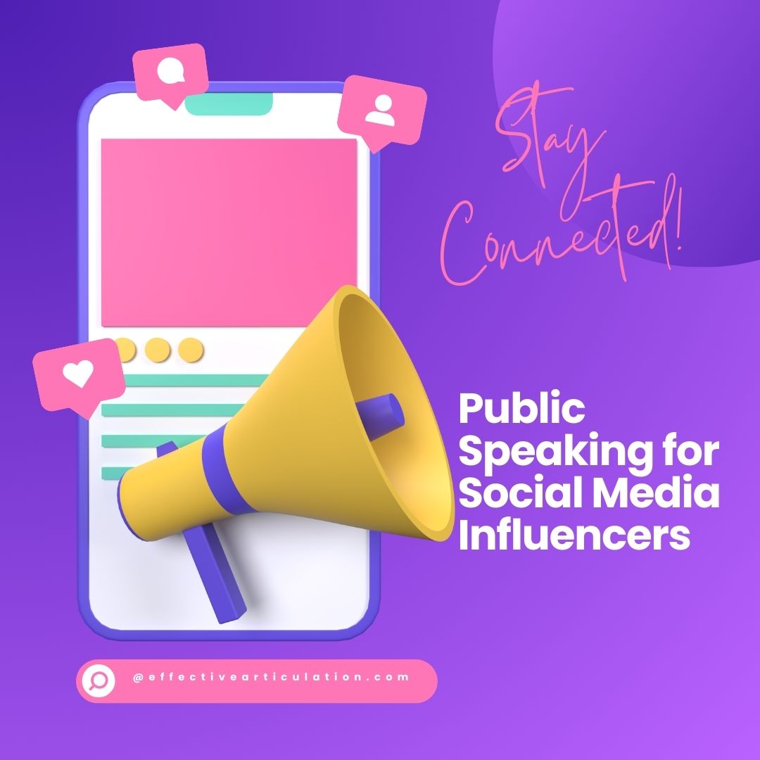 Public Speaking for Social media influncers